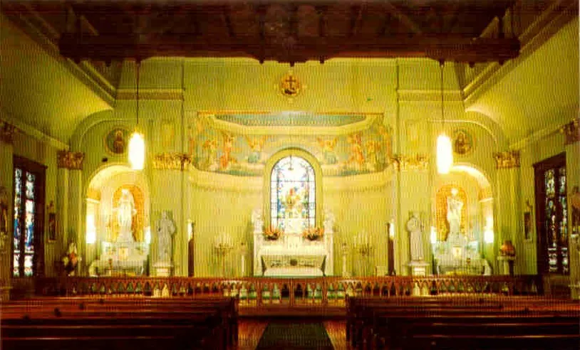 The Ladycliff chapel interior